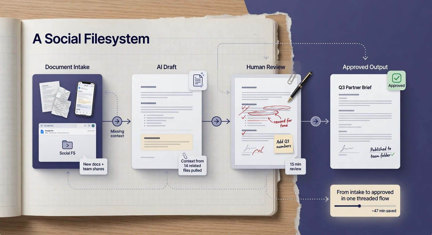 inside paper visual for A Social Filesystem: Turning the Idea Into a Useful Workflow: Turning the Idea Into a Useful Workflow