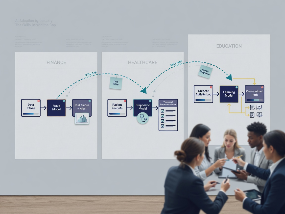 main thumbnail for AI Adoption by Industry: The Skills Behind the Gap