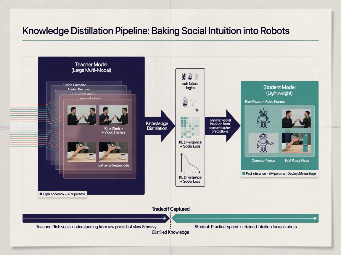 inside paper visual for Baking Social Intuition into Robots: The Power of Knowledge Distillation
