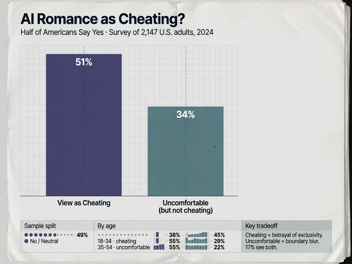 inside paper visual for Can AI Romance Count as Cheating? Half of Americans Say Yes