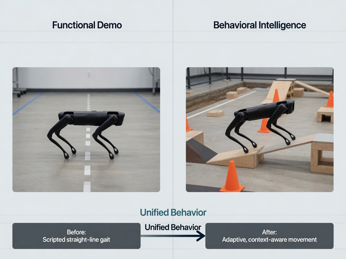 closing highlight visual for From Lab Toys to Production: How ABot-C0 Unifies Quadruped Behavior