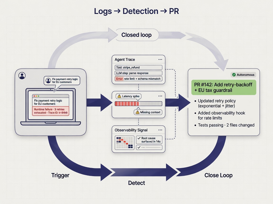 inside paper visual for From Logs to PRs: Closing the Loop on AI Agent Observability