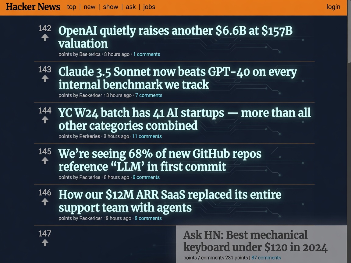 How Much of Hacker News Is AI? A Real Measurement