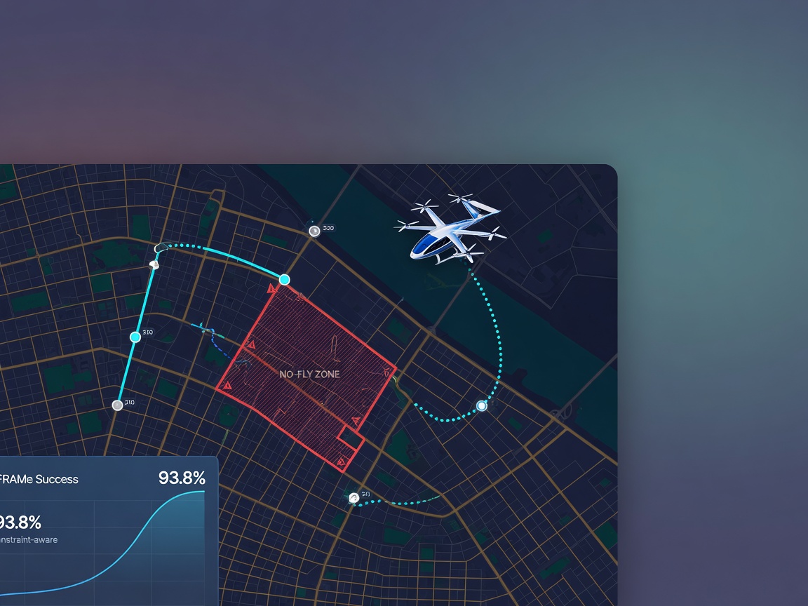main thumbnail for LLM Flight Planning for eVTOL: What FRAMe's 93.8% Really Shows