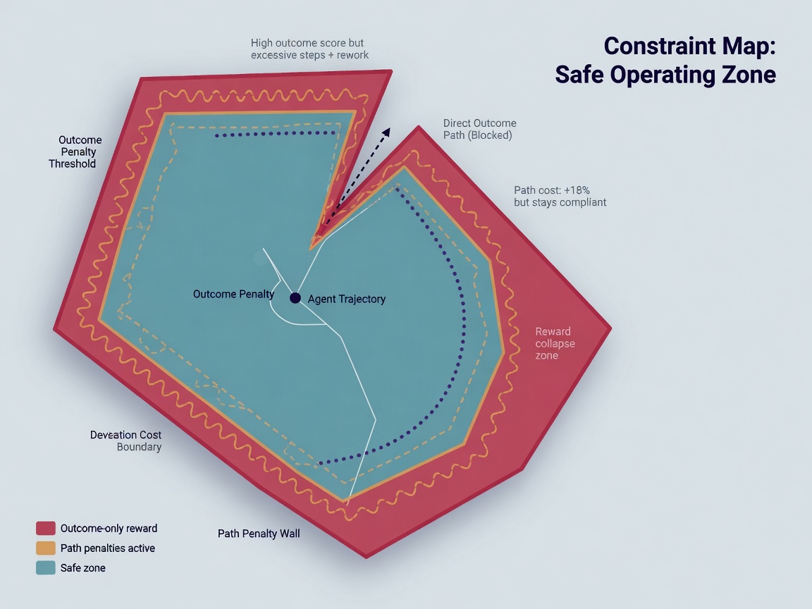 closing highlight visual for Moving Beyond Outcome-Only Rewards: Why Path Penalties Matter for Production Agents
