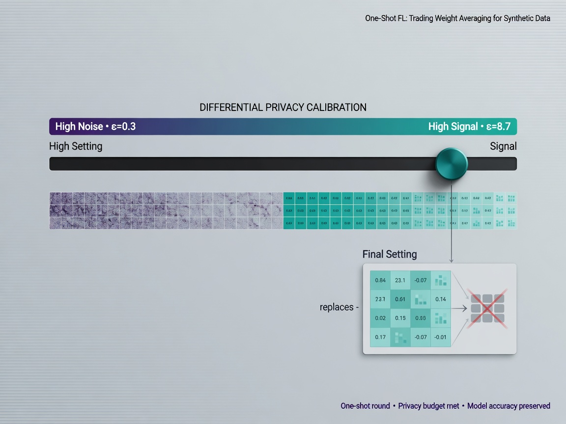 closing highlight visual for One-Shot Federated Learning: Trading Weight Averaging for Synthetic Data