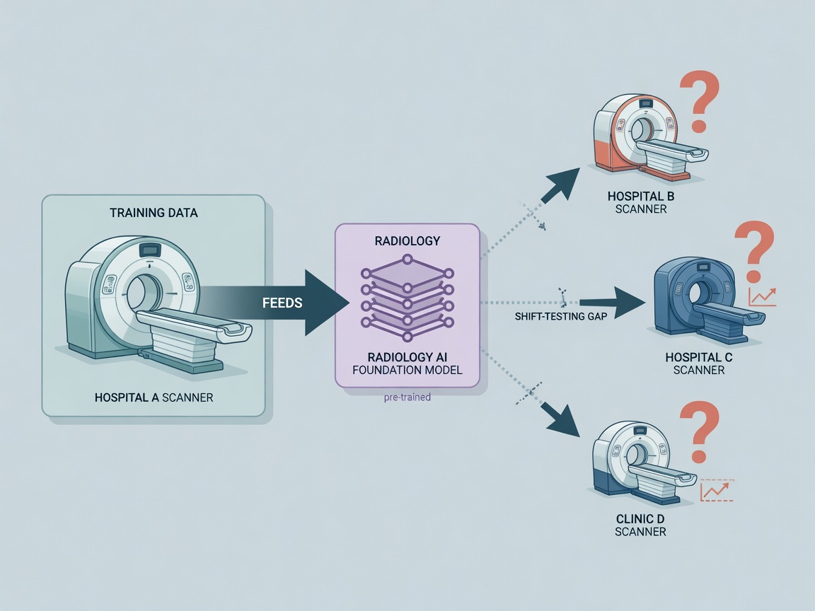 inside paper visual for Radiology AI Foundation Models: Promising But Not Ready