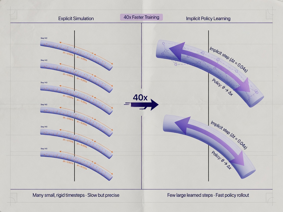 inside paper visual for Soft Robot Policy Learning Gets Up To 40x Faster