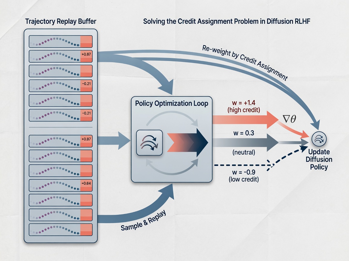 inside paper visual for Solving the Credit Assignment Problem in Diffusion RLHF