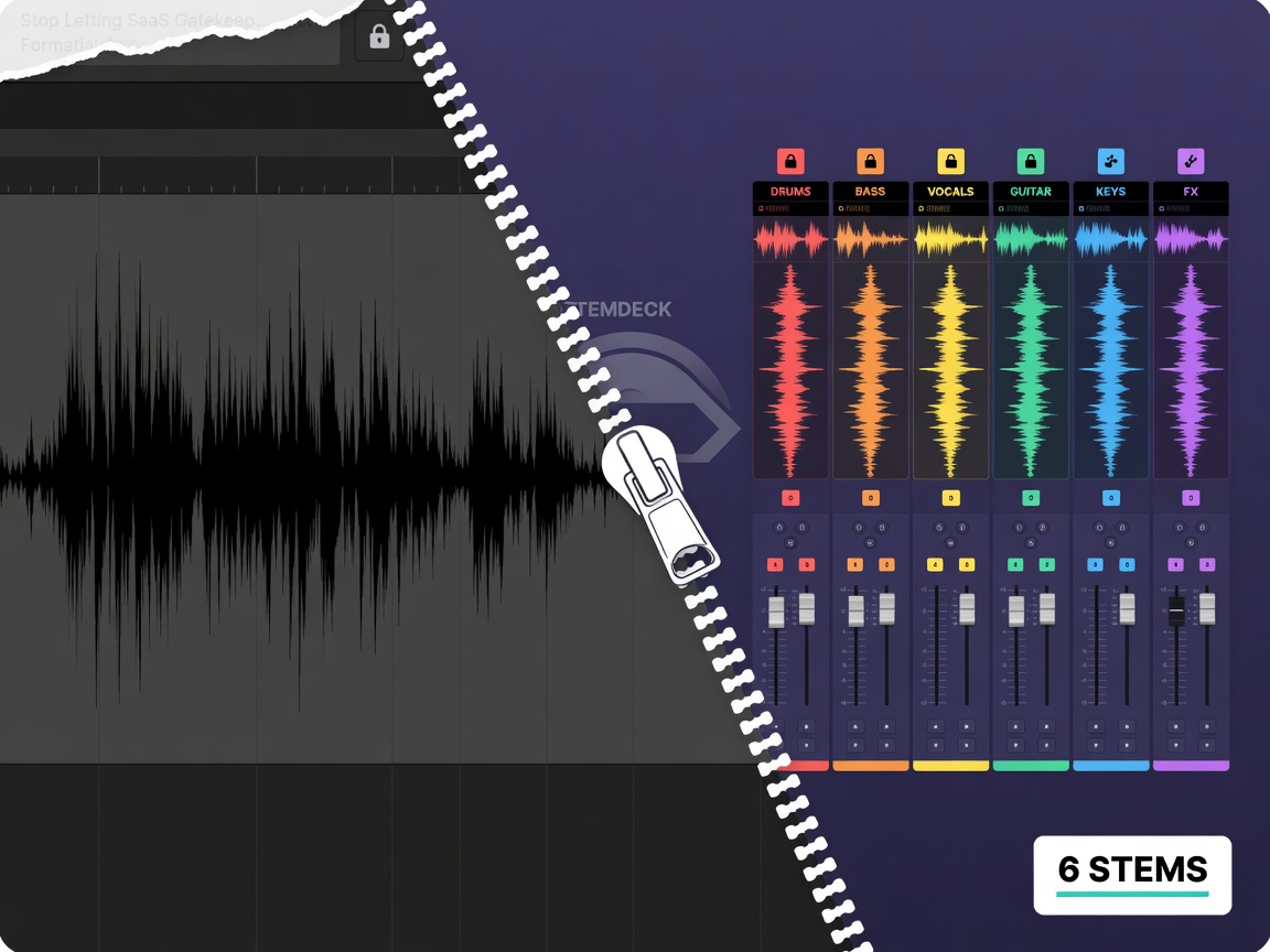 main thumbnail for Stop Letting SaaS Gatekeep Your Audio Stems: The Case for StemDeck
