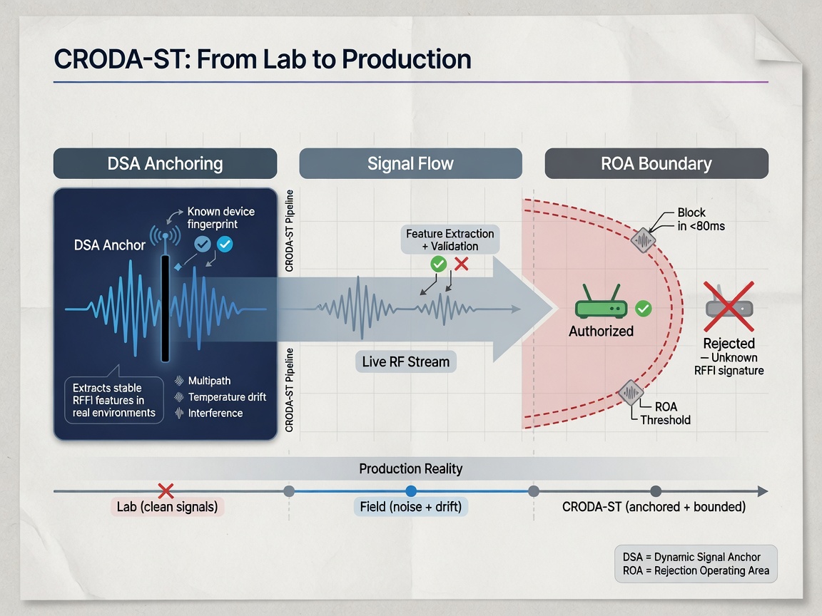 inside paper visual for Stop Treating IoT RFFI Like a Lab Experiment: The CRODA-ST Approach