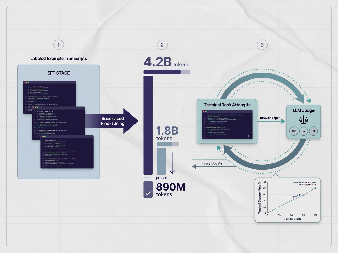 inside paper visual for Terminus-4B: A Small Language Model That Outcodes Its Size