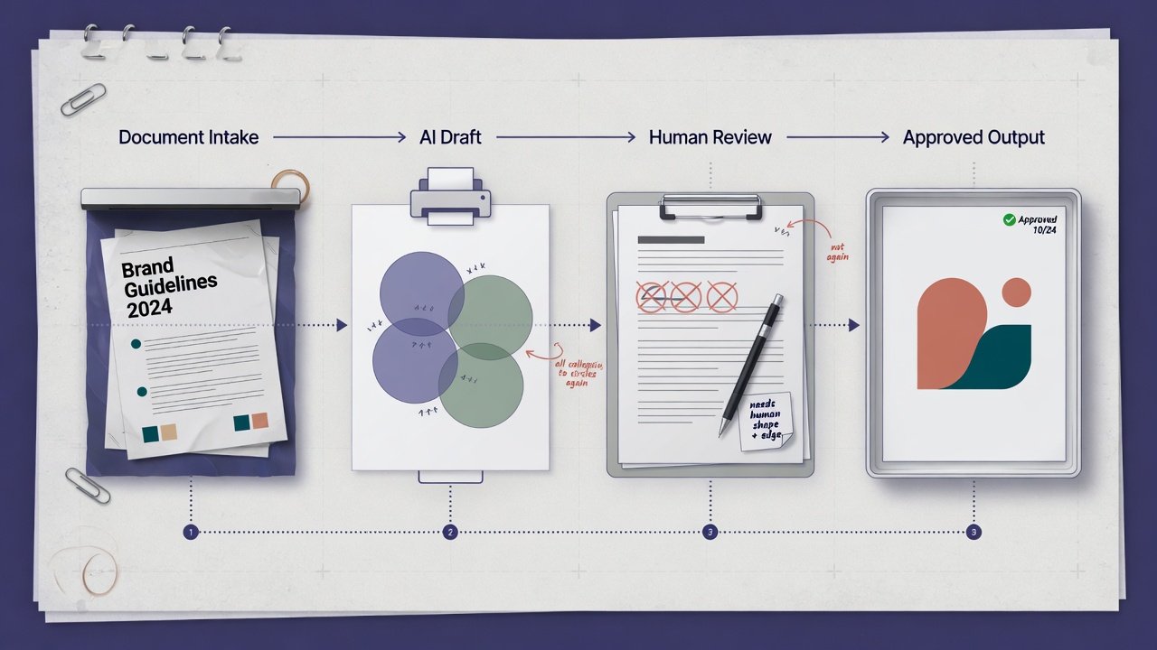 inside paper visual for The 'Butthole Era': Why AI Branding is Collapsing into Circles: Turning the Idea Into a Useful Workflow