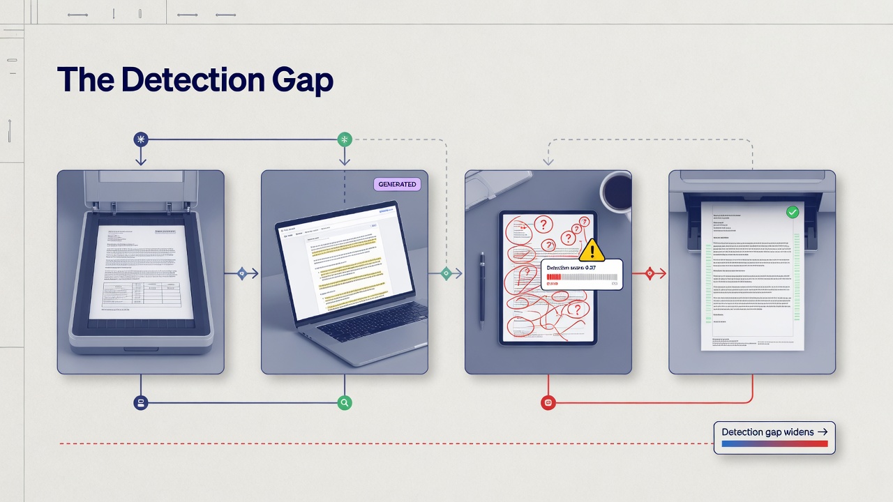 inside paper visual for The Detection Gap: Why AI Generation is Outpacing Safety Filters: Turning the Idea Into a Useful Workflow