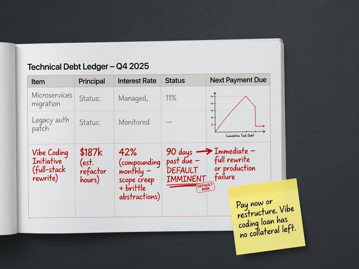 closing highlight visual for The Erosion of Technical Authority in the Age of Vibe Coding