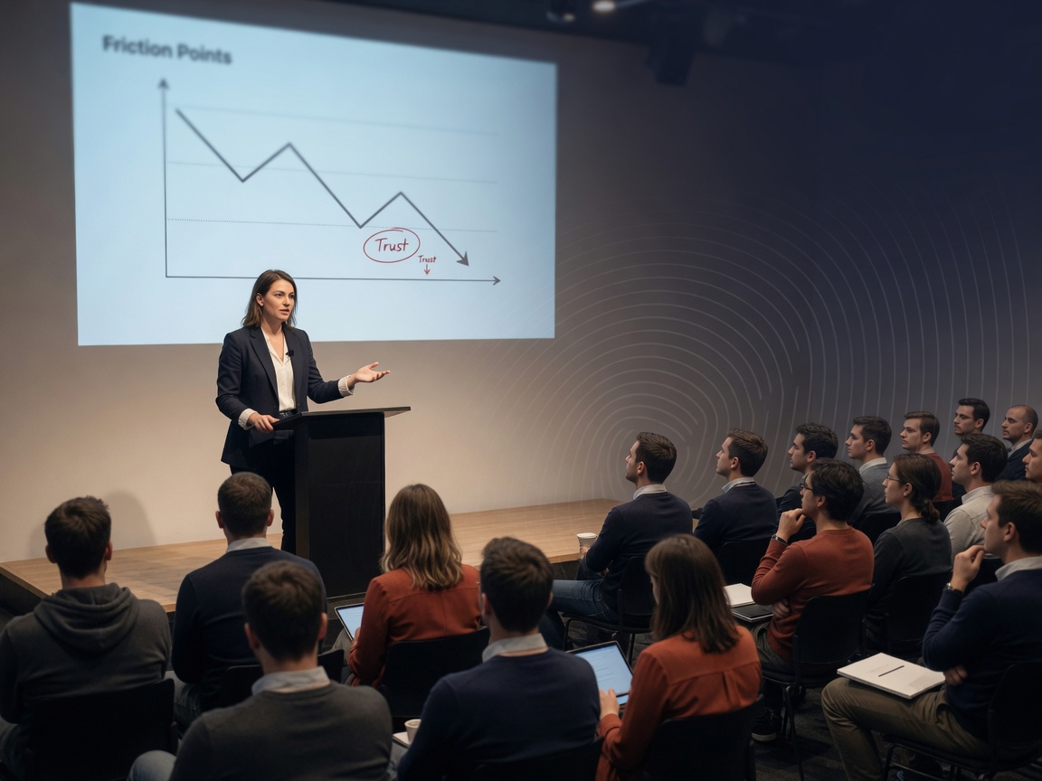 closing highlight visual for The Friction Economy: Why AI is Killing Trust