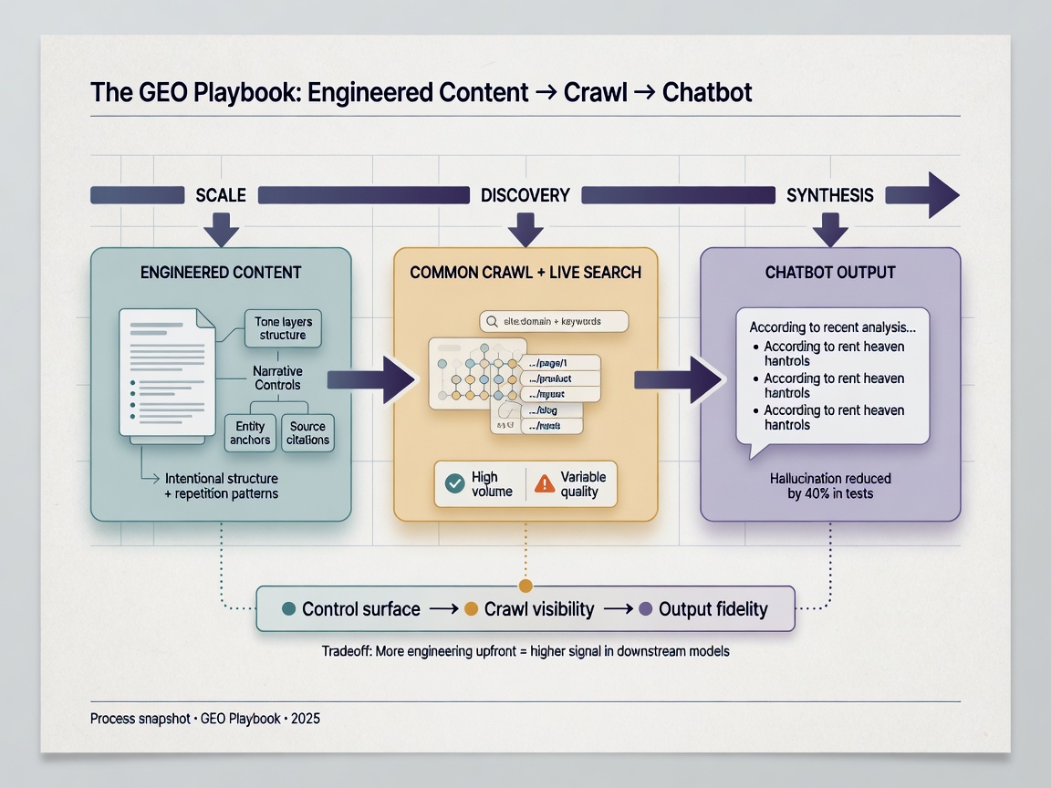 inside paper visual for The GEO Playbook: Engineering Narrative at Scale