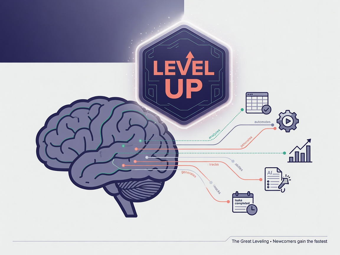 closing highlight visual for The Great Leveling: Why AI is a Productivity Power-Up for Newcomers