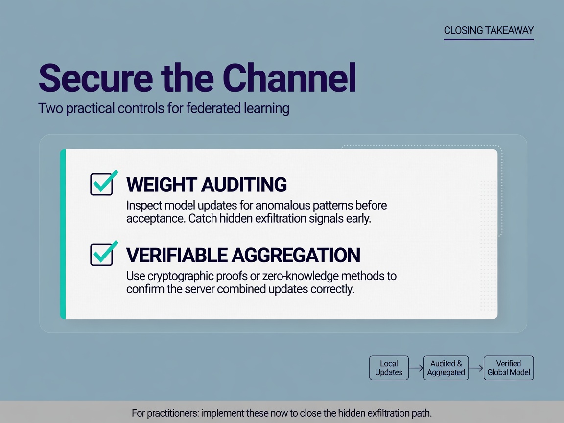 closing highlight visual for The Hidden Exfiltration Channel in Federated Learning