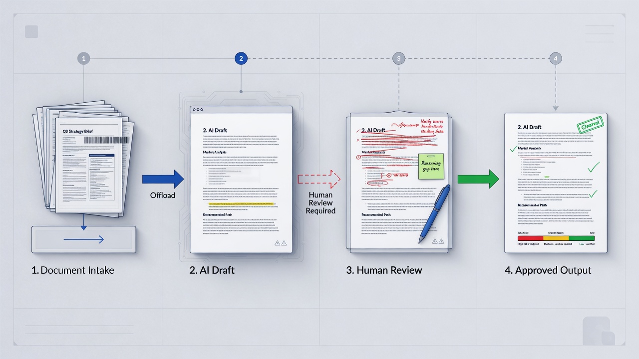 inside paper visual for The Production Risk of Offloading Reasoning to Deep Research Tools: Turning the Idea Into a Useful Workflow