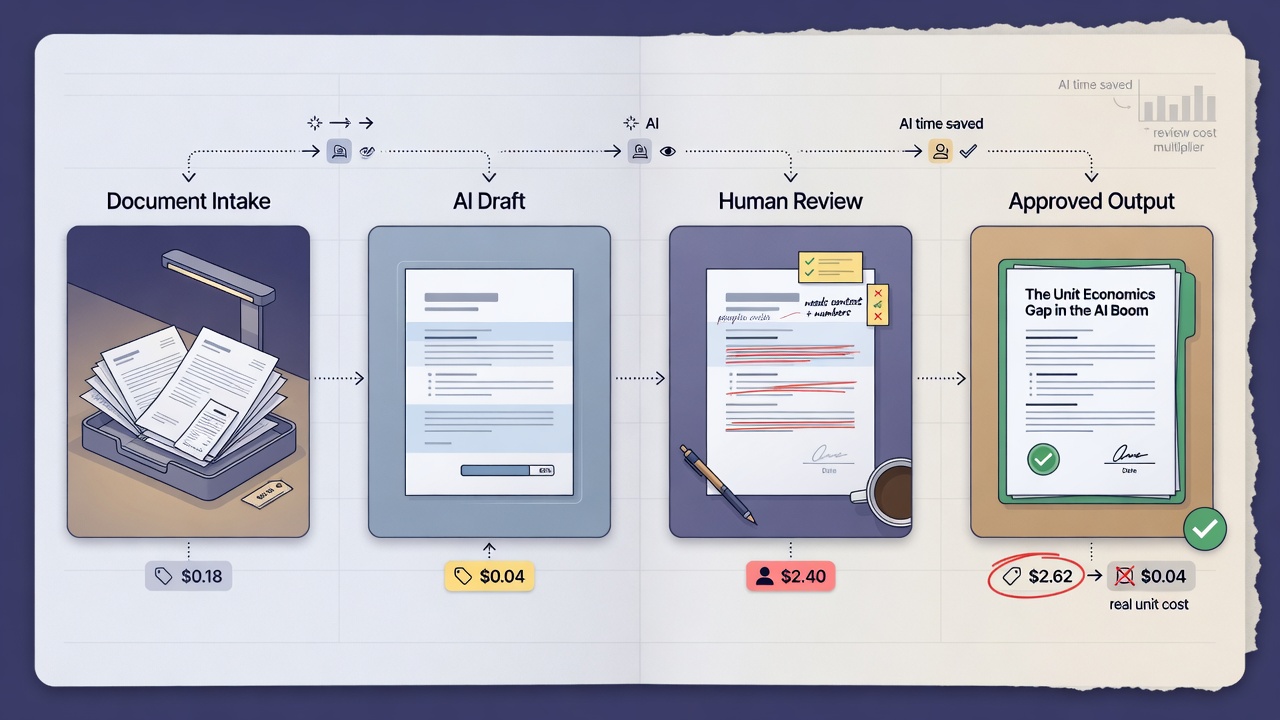 inside paper visual for The Unit Economics Gap in the AI Boom: Turning the Idea Into a Useful Workflow
